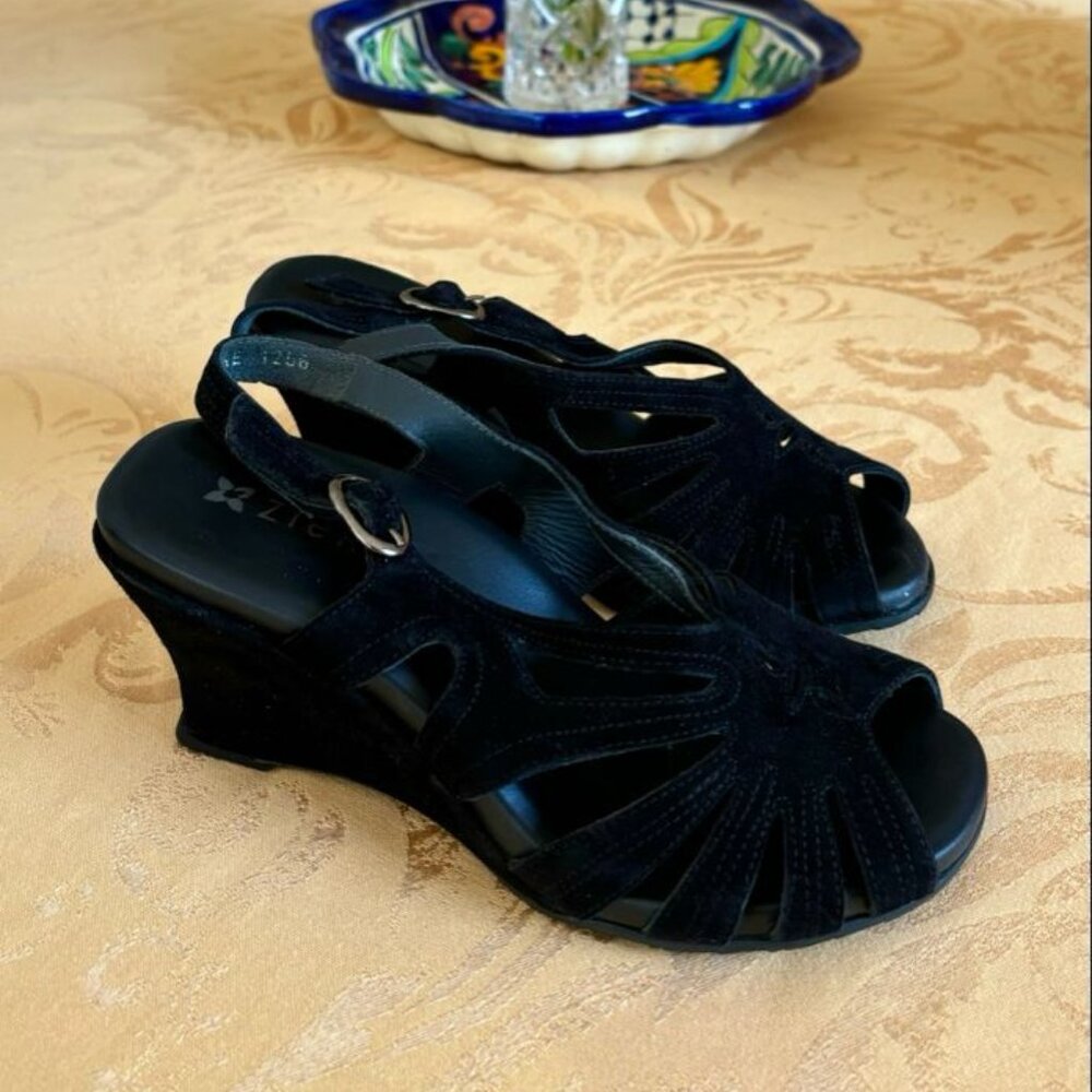 Black Ziera Wedges
